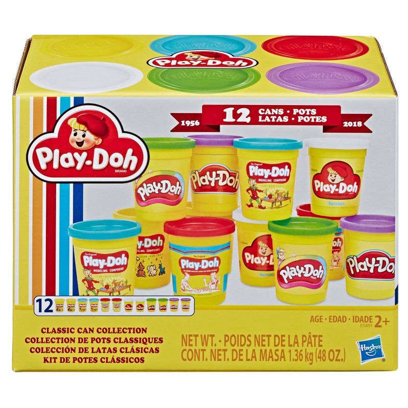 slide 2 of 3, Play-Doh Retro Classic Can Collection Multipack - 12pc, 12 ct