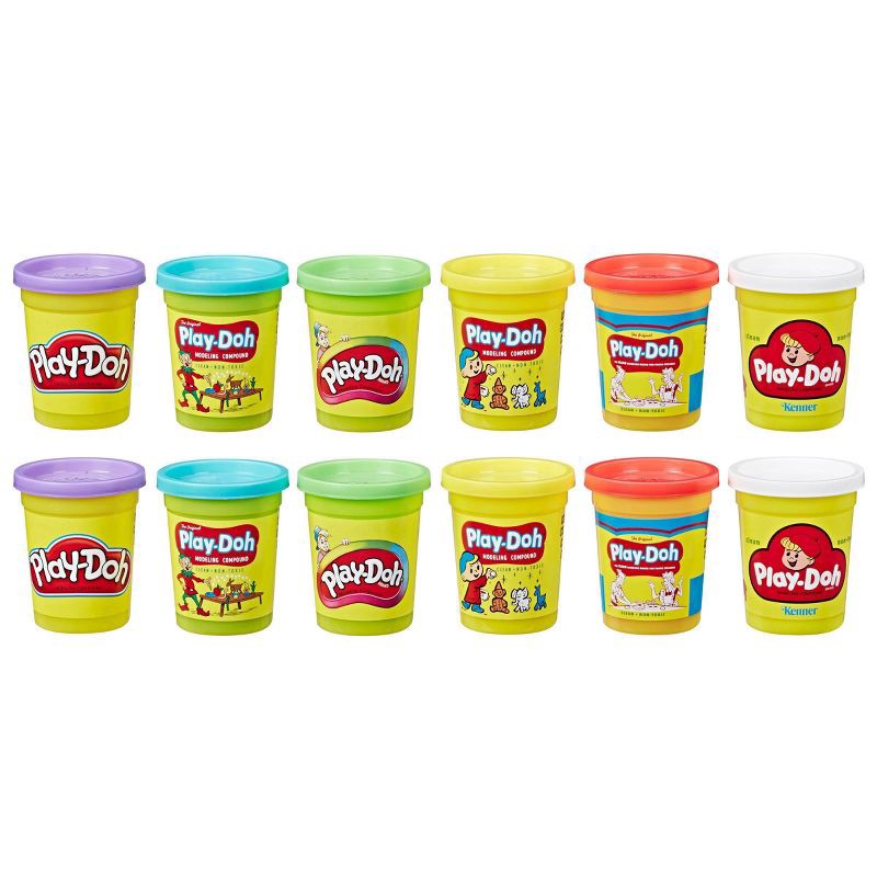slide 2 of 3, Play-Doh Retro Classic Can Collection 12pk, 12 ct