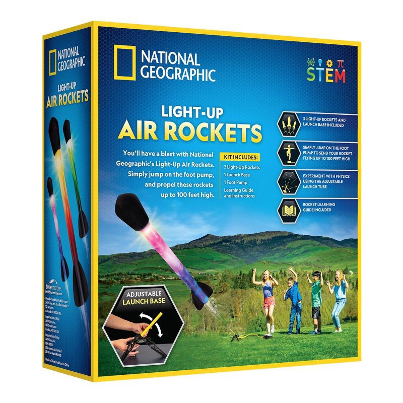 slide 2 of 3, National Geographic Light Up Air Rockets Activity Set, 1 ct