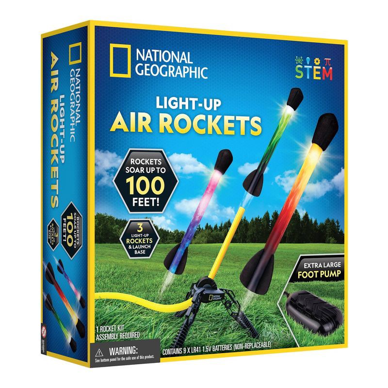 slide 1 of 3, National Geographic Light Up Air Rockets Activity Set, 1 ct