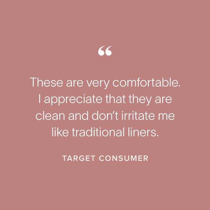 slide 7 of 8, Cora Organic Cotton Ultra Thin Panty Liners for Periods - Regular Absorbency - 40ct, 40 ct