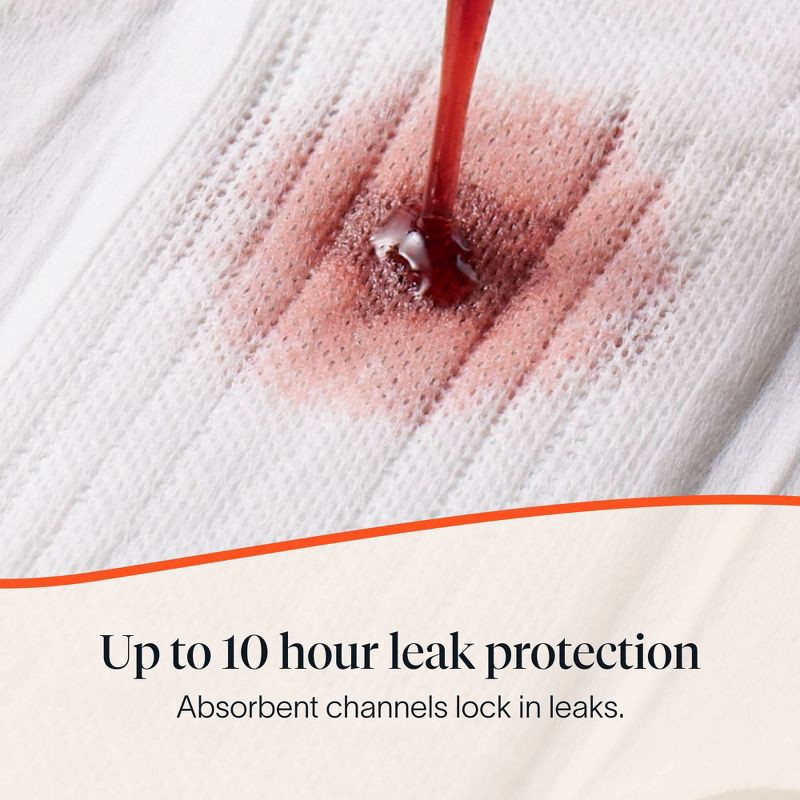 slide 6 of 9, Cora Organic Cotton Ultra Thin Overnight Fragrance Free Pads with Wings for Periods - Overnight Absorbency - 28ct, 28 ct