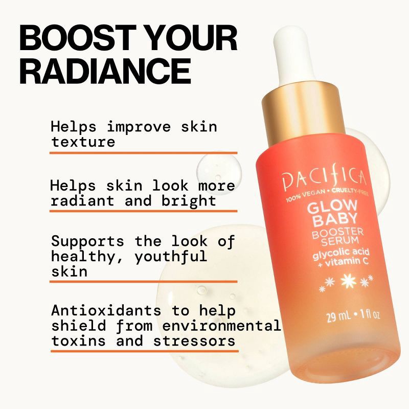 slide 3 of 9, Pacifica Glow Baby Vitamin C Booster Serum - 1 fl oz, 1 fl oz