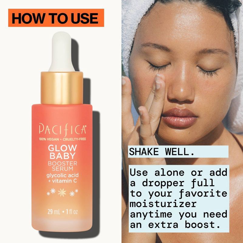 slide 8 of 9, Pacifica Glow Baby Vitamin C Booster Serum - 1 fl oz, 1 fl oz