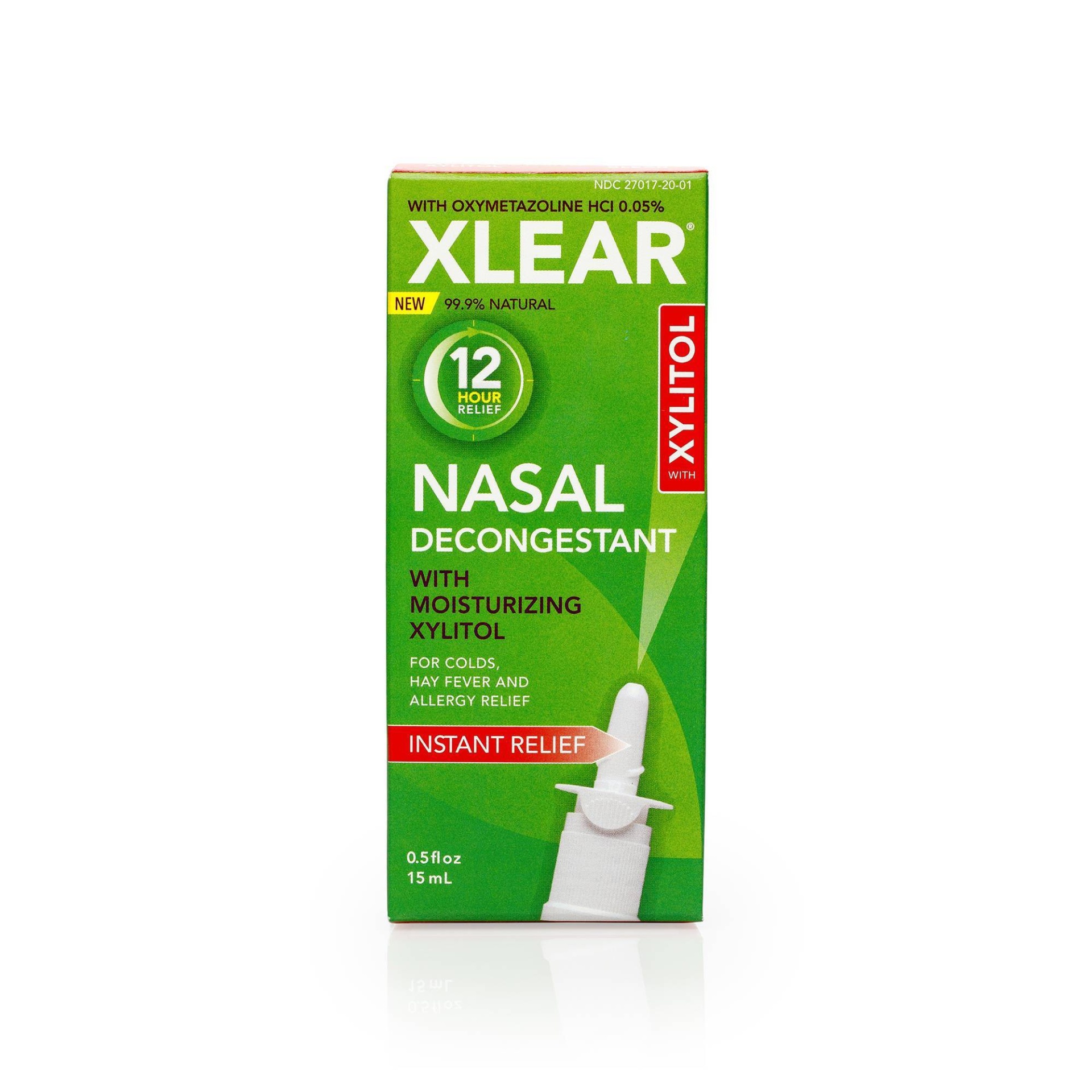 slide 1 of 4, Xlear 12 Hour Nasal Decongestant Spray - Oxymetazoline Hydrochloride - 0.5 fl oz, 0.5 fl oz