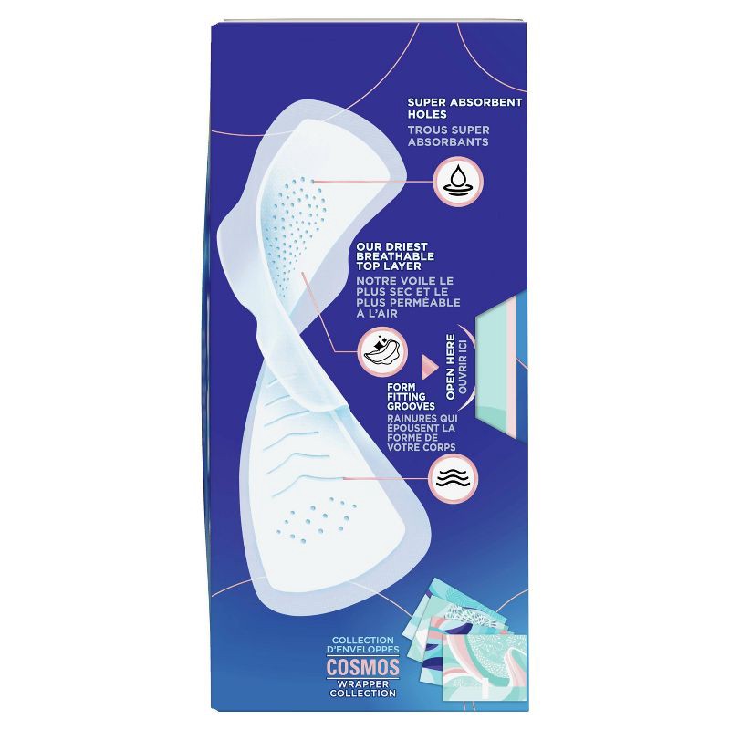 slide 9 of 9, Always Infinity Extra Heavy Absorbency Overnight FlexFoam Sanitary Pads with Wings - Unscented - Size 5 - 22ct, 22 ct