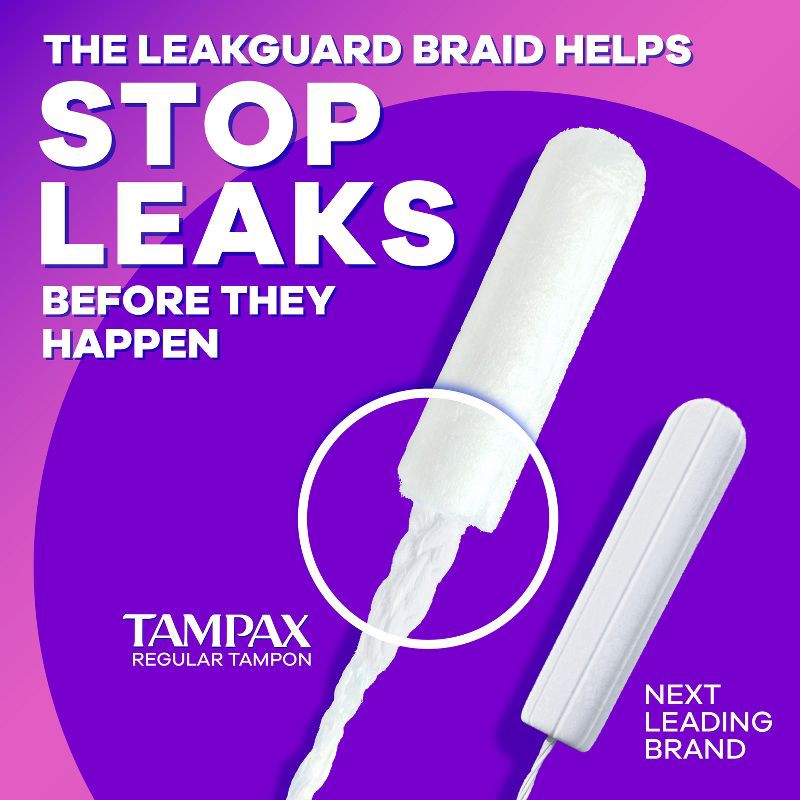 slide 3 of 15, Tampax Compact Radiant Regular Absorbency Unscented Tampons - 28ct, 28 ct