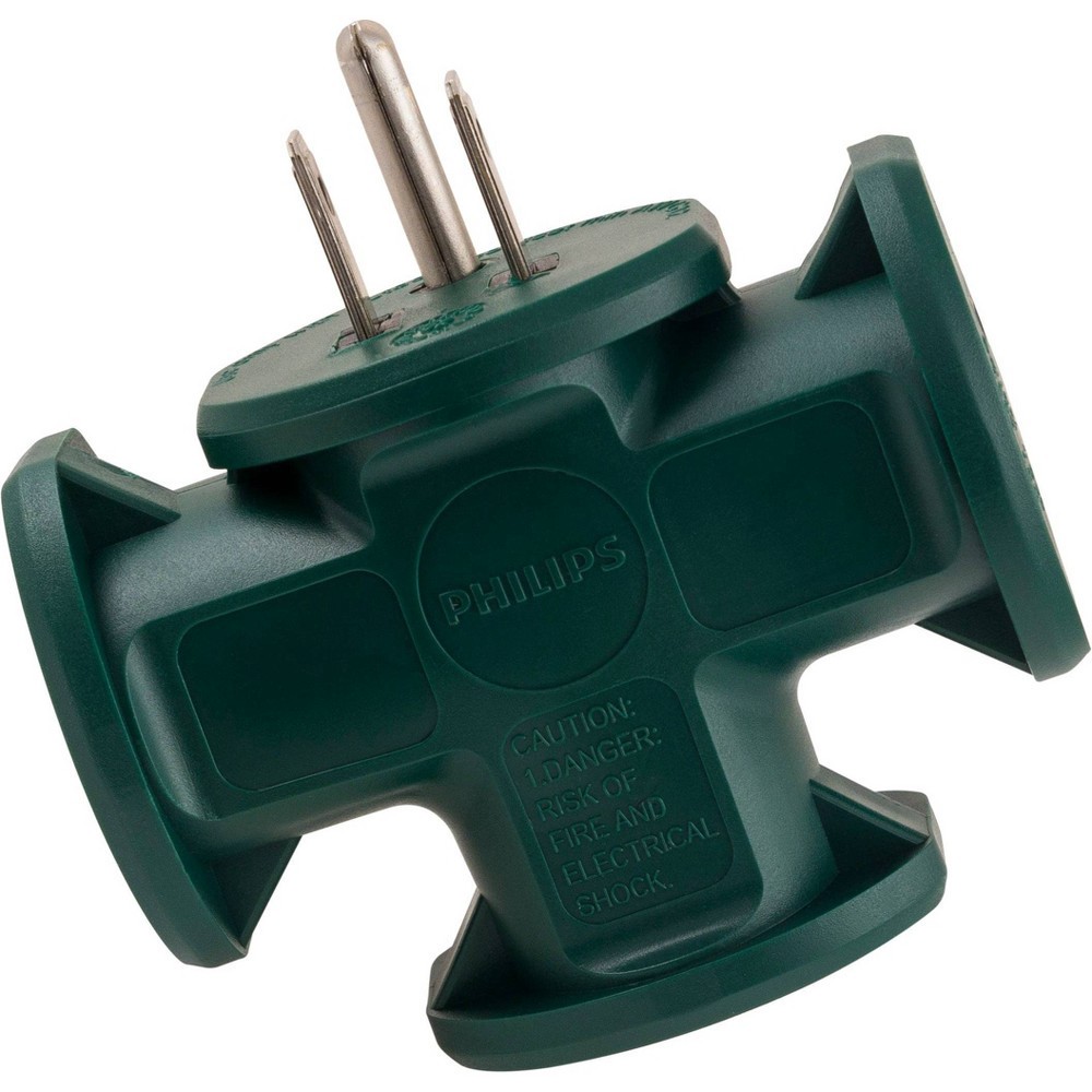 slide 6 of 6, Philips 3-Outlet Heavy Duty Ground T-Tap Green, 1 ct