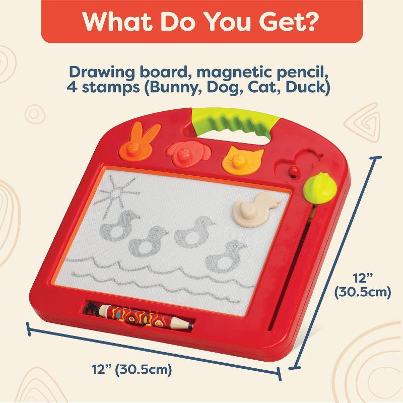slide 6 of 8, B. toys Magnetic Drawing Board - Toulouse LapTrec, 1 ct