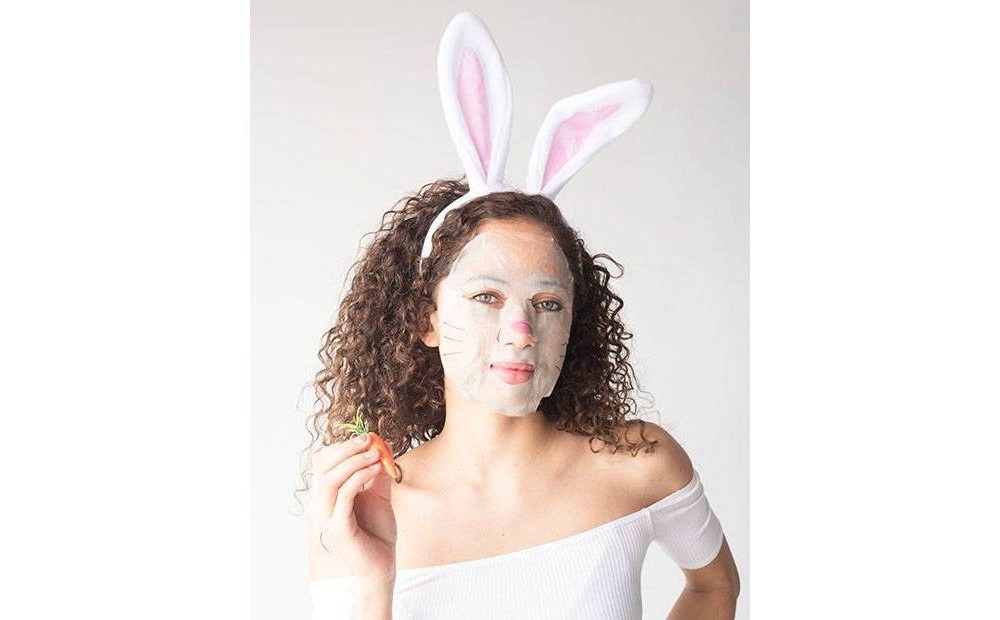 slide 3 of 3, Masque Bar Animalz Bunny Energizing Sheet Mask, 0.71 fl oz