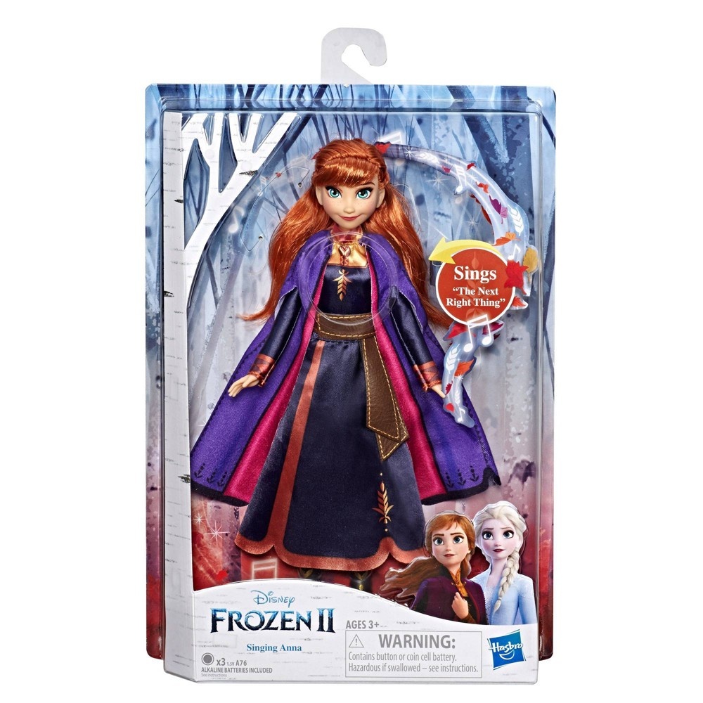 slide 2 of 5, Disney Frozen 2 Singing Anna Fashion Doll with Music Wearing a Purple Dress, 1 ct