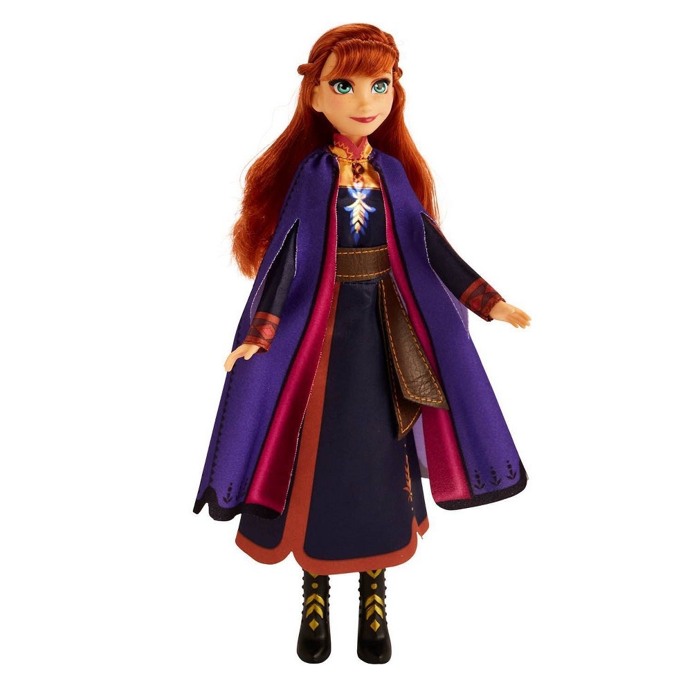 slide 5 of 5, Disney Frozen 2 Singing Anna Fashion Doll with Music Wearing a Purple Dress, 1 ct