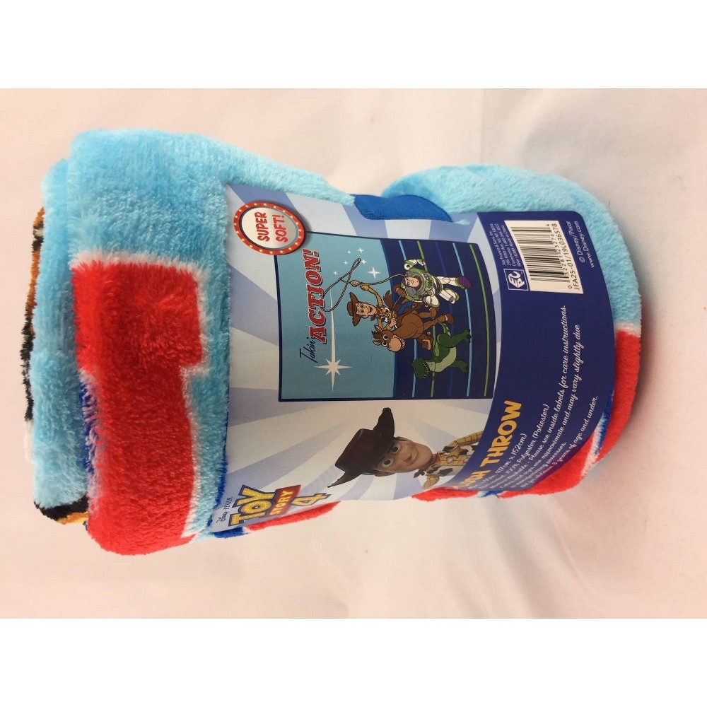 slide 3 of 3, Toy Story 4 46"x60" Throw Blanket Blue, 1 ct