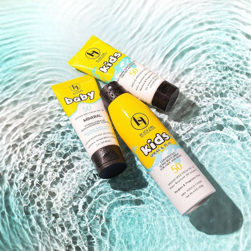 slide 8 of 8, Black Girl Sunscreen Kids' Broad Spectrum - SPF 50 - 3 fl oz, 50 ct; 3 fl oz
