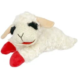 Multipet 10.5" Lamb Chop Interactive Plush Dog Toy