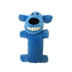 Multipet 6" Loofa The Original Interactive Plush Dog Toy - Blue