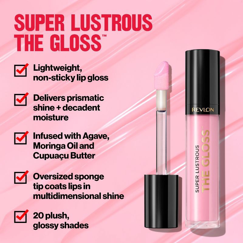 slide 3 of 11, Revlon Super Lustrous Lip Gloss - 200 Crystal Clear - 0.13 fl oz, 0.13 fl oz