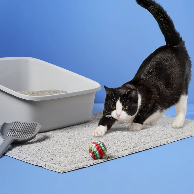 slide 2 of 3, Drizzle Cat Litter Mat - Gray - L - up&up™, 1 ct