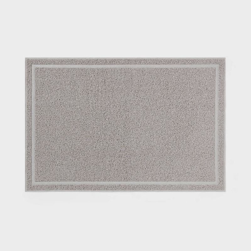 slide 3 of 3, Drizzle Cat Litter Mat - Gray - L - up&up™, 1 ct