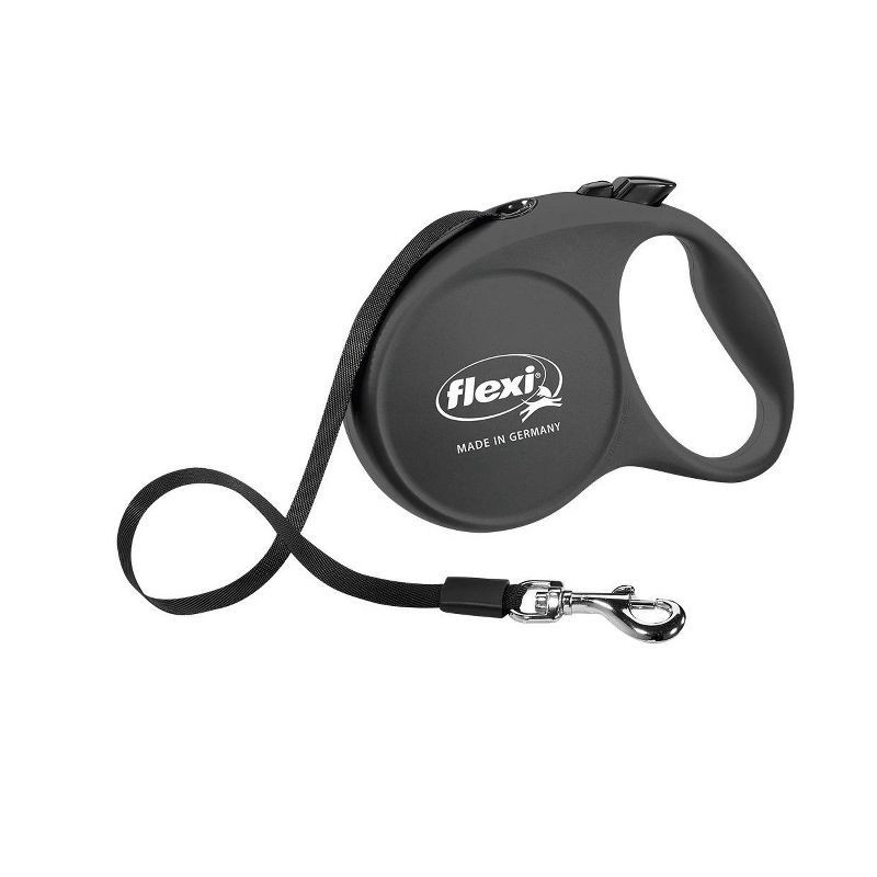 slide 2 of 7, Flexi Fun Retractable Dog Leash - Black - L - 16ft - 44 to 110lbs, 16 ft, 110 lb