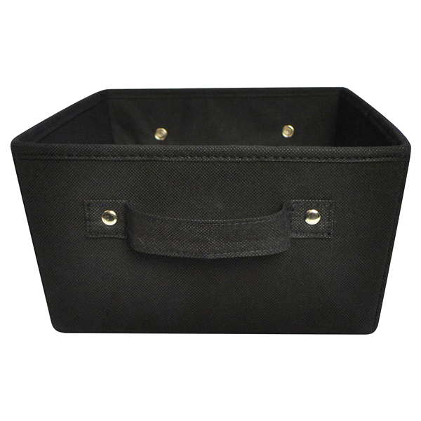 slide 1 of 1, Home Tote with Handles Shallow Black, 1 ct