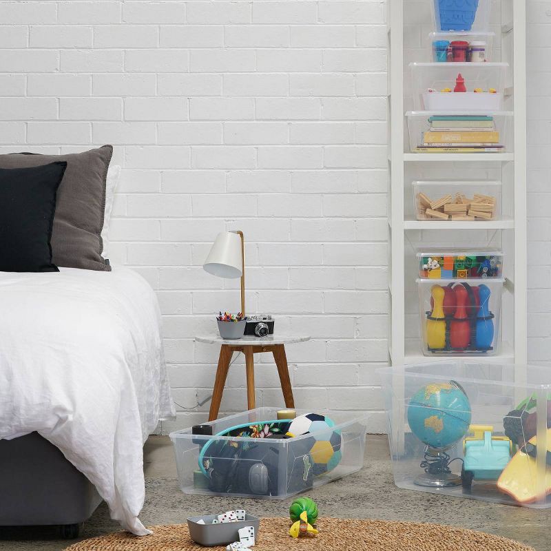 slide 3 of 5, Ezy Storage 23.1L/24.4qt Karton Clear Boot Box, 23.1 liter, 24.4 qt