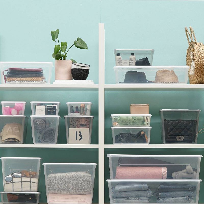 slide 2 of 5, Ezy Storage 23.1L/24.4qt Karton Clear Boot Box, 23.1 liter, 24.4 qt