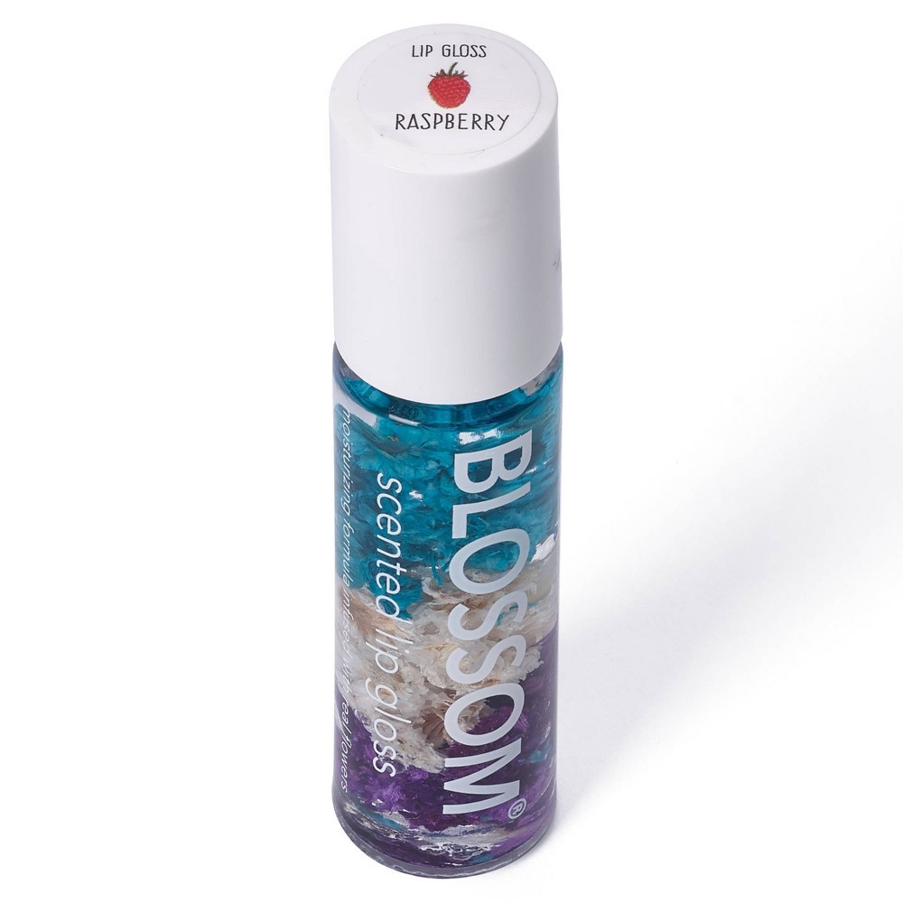 slide 2 of 3, Blossom Delicious Kiss Roll-On Lip Gloss - Raspberry - 0.2 fl oz, 0.2 fl oz