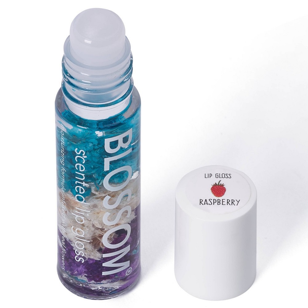 slide 3 of 3, Blossom Delicious Kiss Roll-On Lip Gloss - Raspberry - 0.2 fl oz, 0.2 fl oz