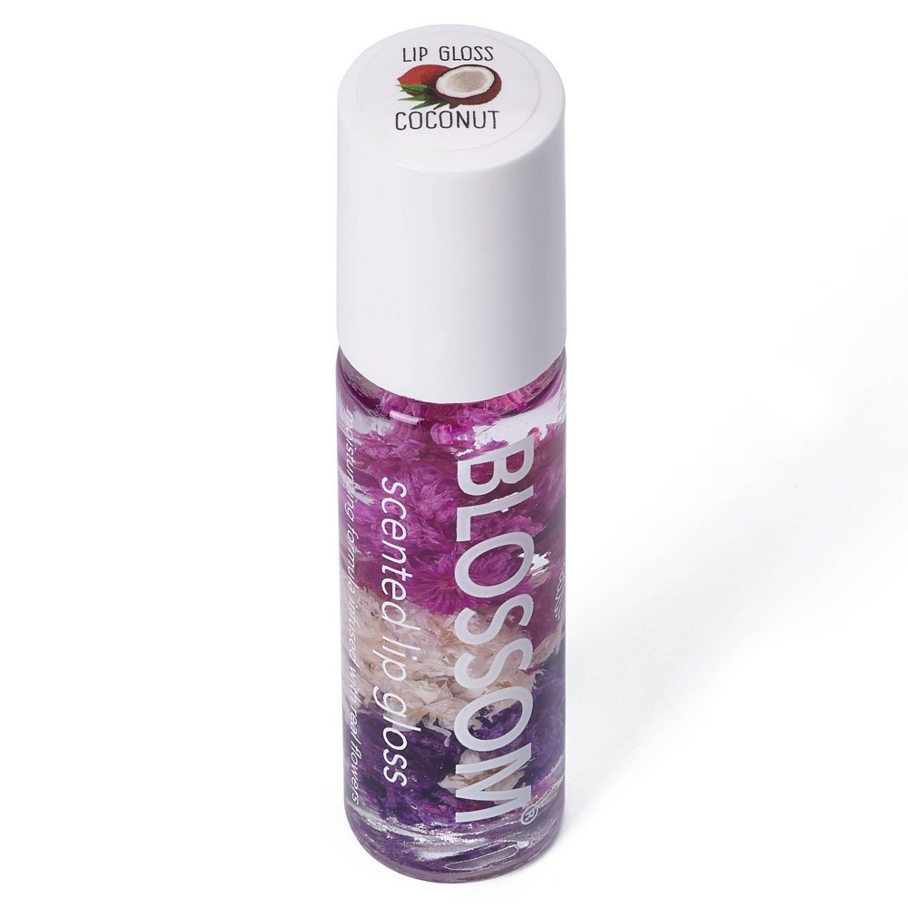 slide 2 of 3, Blossom Delicious Kiss Roll-On Lip Gloss - Coconut - 0.2 fl oz, 0.2 fl oz