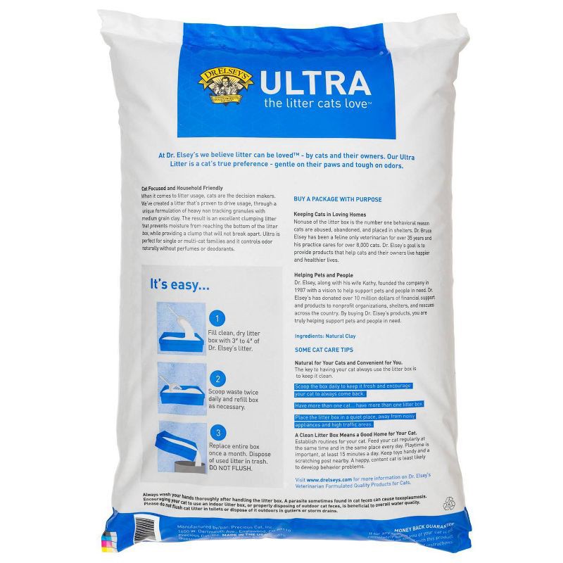 slide 2 of 8, Dr. Elsey's Fragrance Free Ultra Unscented Cat Litter - 35lb, 35 lb