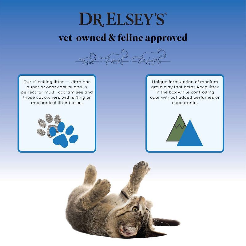 slide 7 of 8, Dr. Elsey's Fragrance Free Ultra Unscented Cat Litter - 35lb, 35 lb