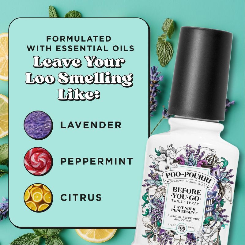 slide 7 of 12, Poo-Pourri Toilet Spray - Lavender Peppermint - 2 fl oz, 2 fl oz