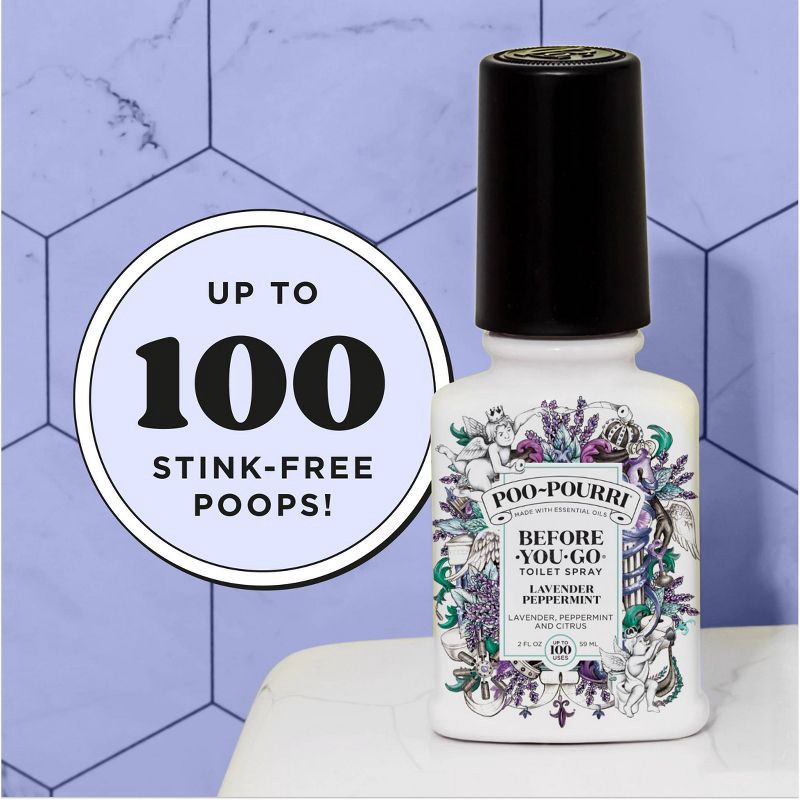 slide 9 of 12, Poo-Pourri Toilet Spray - Lavender Peppermint - 2 fl oz, 2 fl oz