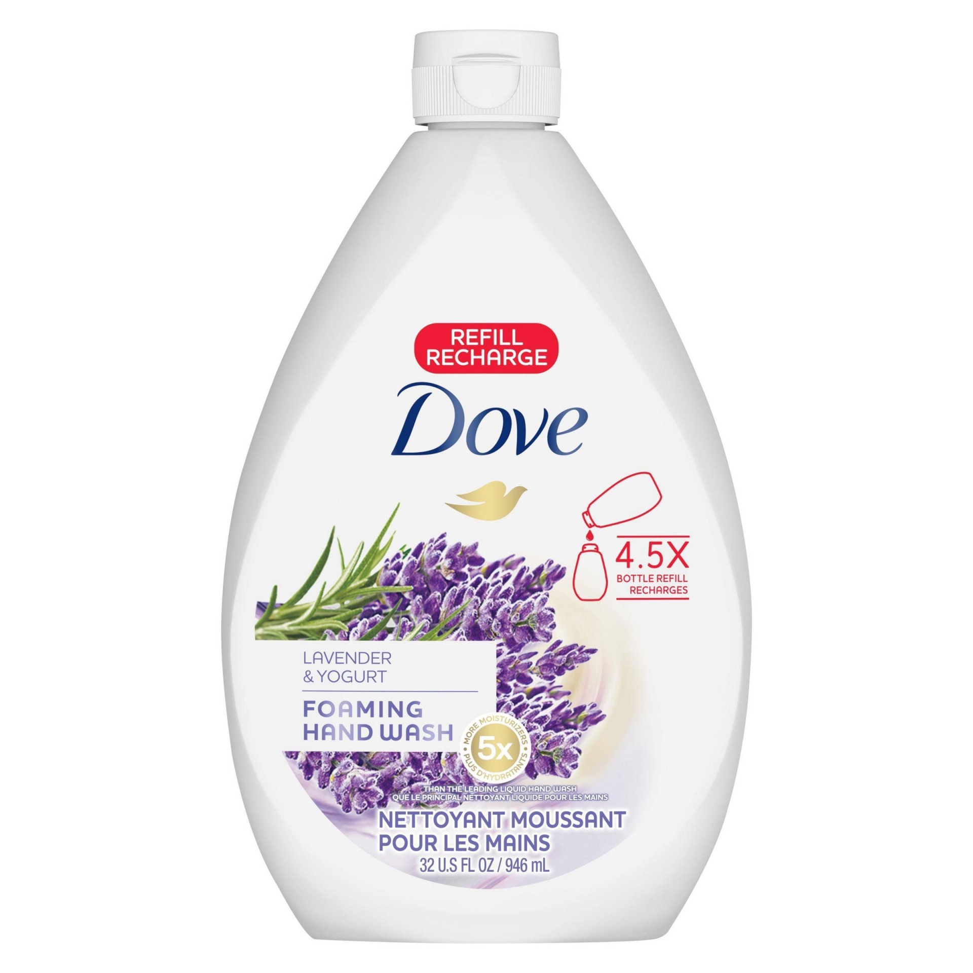 slide 1 of 5, Dove Relaxing Lavender Liquid Hand Wash Refill, 32 oz