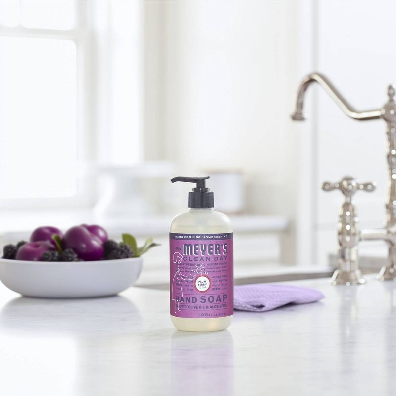 slide 3 of 5, Mrs. Meyer's Clean Day Liquid Hand Soap - Berry Plum - 12.5 fl oz, 12.5 fl oz