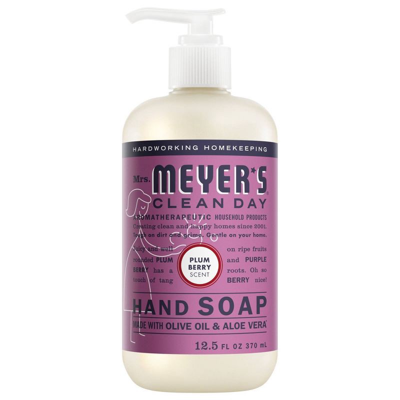 slide 1 of 8, Mrs. Meyer's Clean Day Liquid Hand Soap - Berry Plum - 12.5 fl oz, 12.5 fl oz