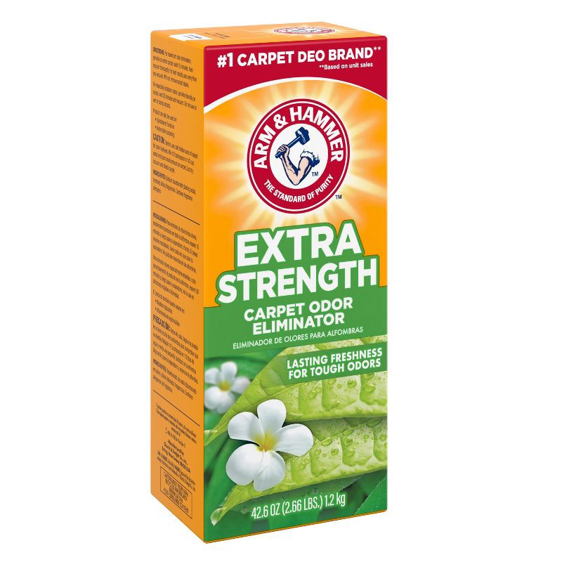 slide 2 of 9, Arm & Hammer Carpet & Room Extra Strength Odor Eliminator - 42.6oz, 42.6 oz