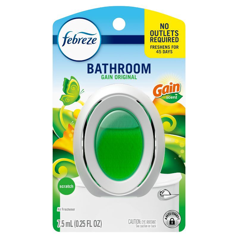 slide 2 of 6, Febreze Gain Original Bathroom Air Freshener, 1 ct