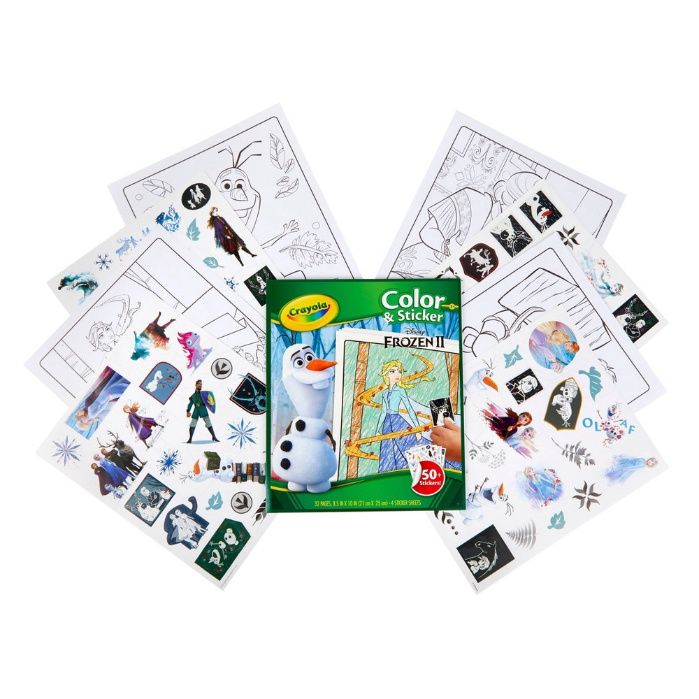 slide 5 of 5, Crayola Disney Frozen 2 Color & Sticker Sheets, 1 ct