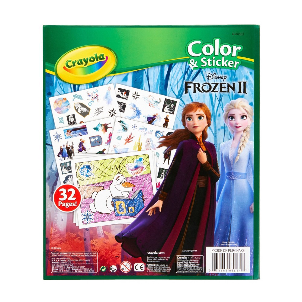 slide 4 of 5, Crayola Disney Frozen 2 Color & Sticker Sheets, 1 ct
