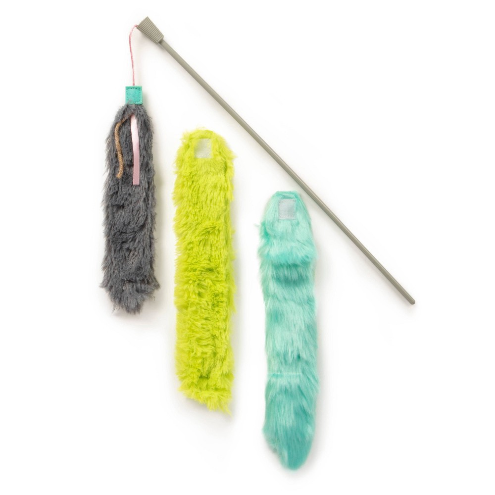 slide 3 of 6, SmartyKat Crazy Catch Break Away Wand Cat Toy, 1 ct