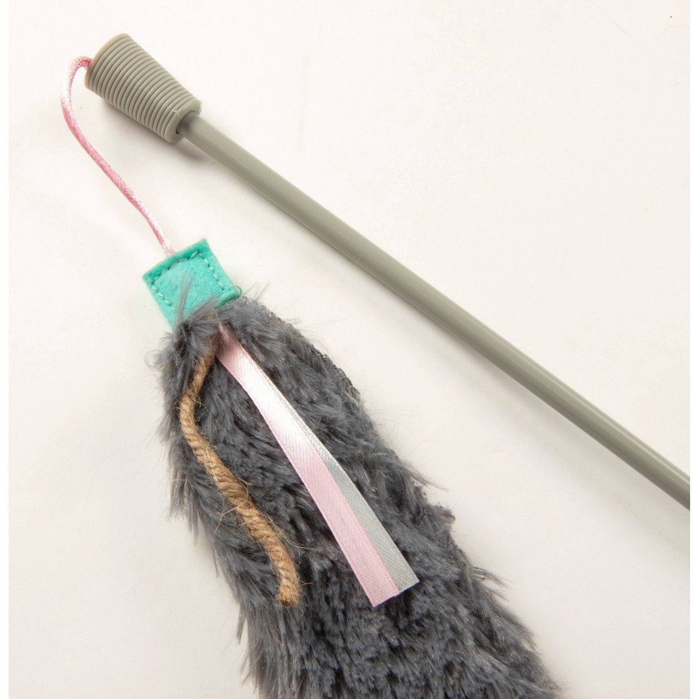 slide 5 of 6, SmartyKat Crazy Catch Break Away Wand Cat Toy, 1 ct