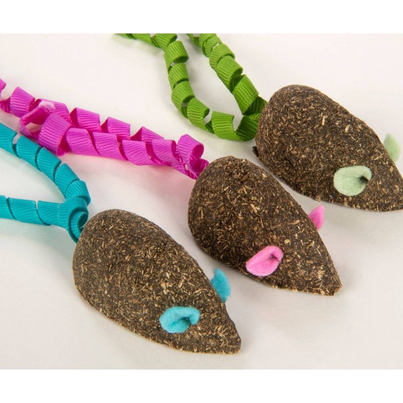 slide 3 of 8, SmartyKat Magic Mice Cat Toy - 3pk, 3 ct
