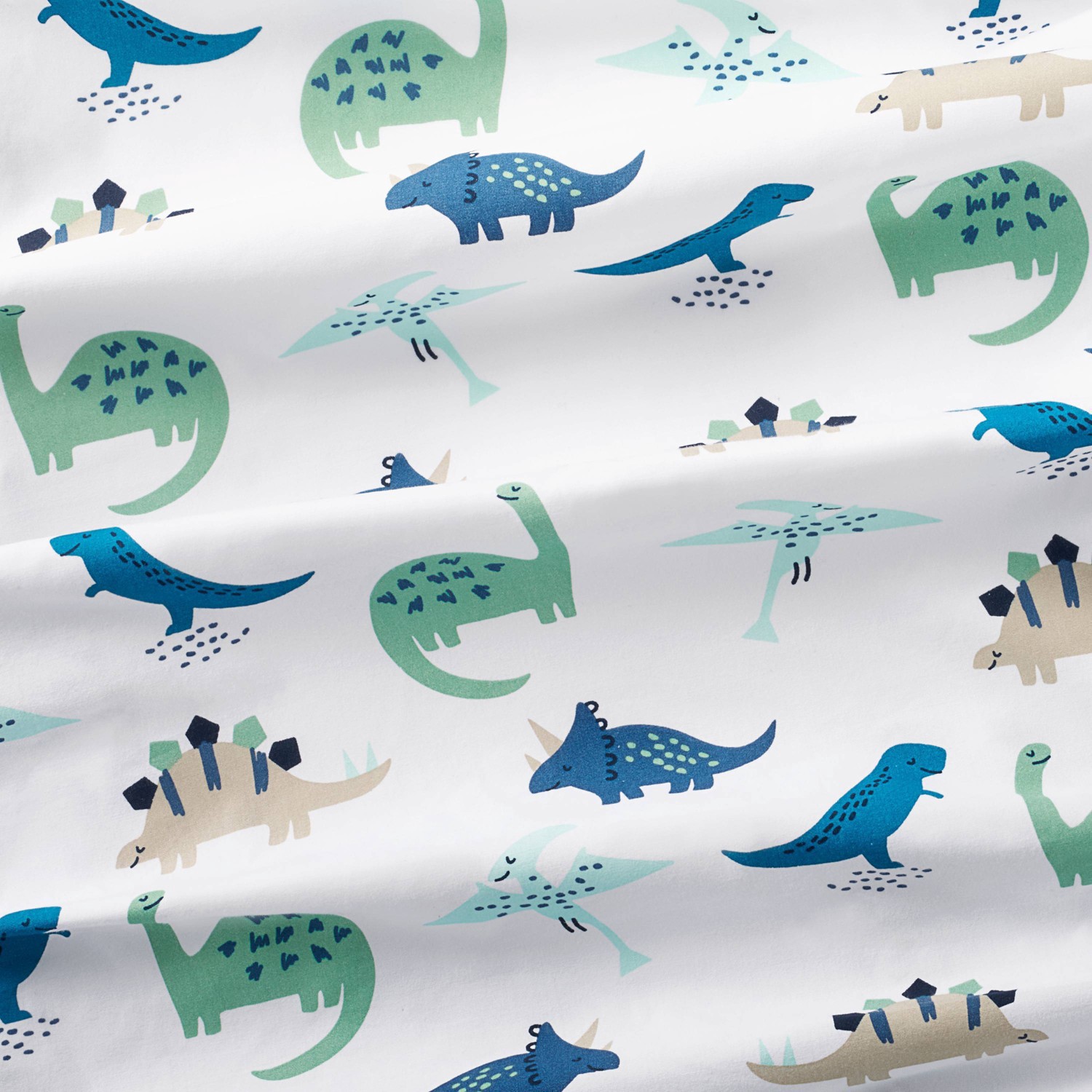 Fitted Crib Sheet Dinos Cool Cloud Island Blue/Green 1 ct Shipt