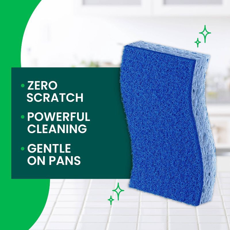 slide 3 of 14, Scotch-Brite Zero-Scratch Scrub Sponges - 3ct, 3 ct
