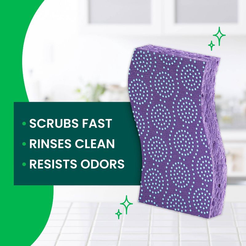 slide 4 of 13, Scotch-Brite Odor Resist Non-Scratch Sponges - 3ct, 3 ct
