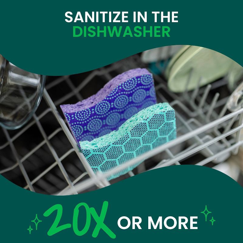 slide 9 of 13, Scotch-Brite Odor Resist Non-Scratch Sponges - 3ct, 3 ct