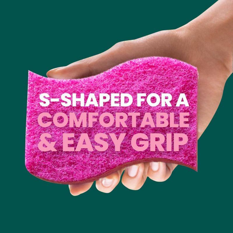 slide 5 of 14, Scotch-Brite Delicate Clean Non-Scratch Scrub Sponges - 3ct, 3 ct