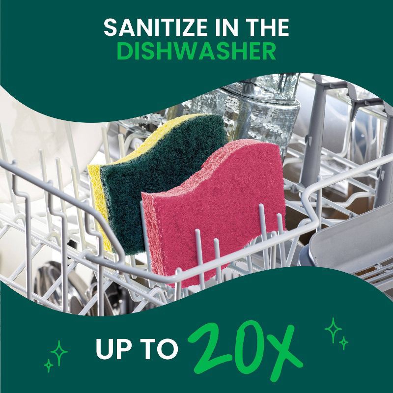 slide 6 of 14, Scotch-Brite Delicate Clean Non-Scratch Scrub Sponges - 3ct, 3 ct